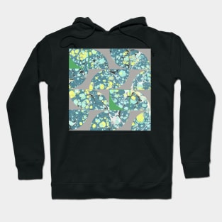 Abstract Marbled Paper Circles #5 Hoodie